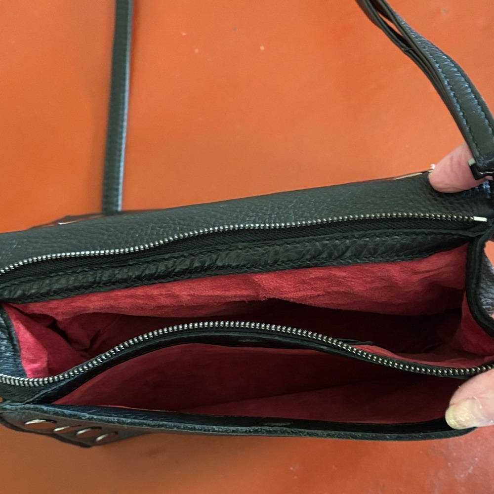 Hammitt Black Crossbody Bag with gunmetal Accents - Picture 7 of 10